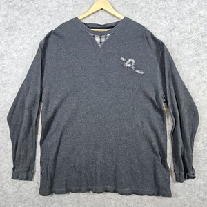 Rocawear Men's Waffle Knit Pullover Dark Gray Size 3XL Streetwear Authentic Logo